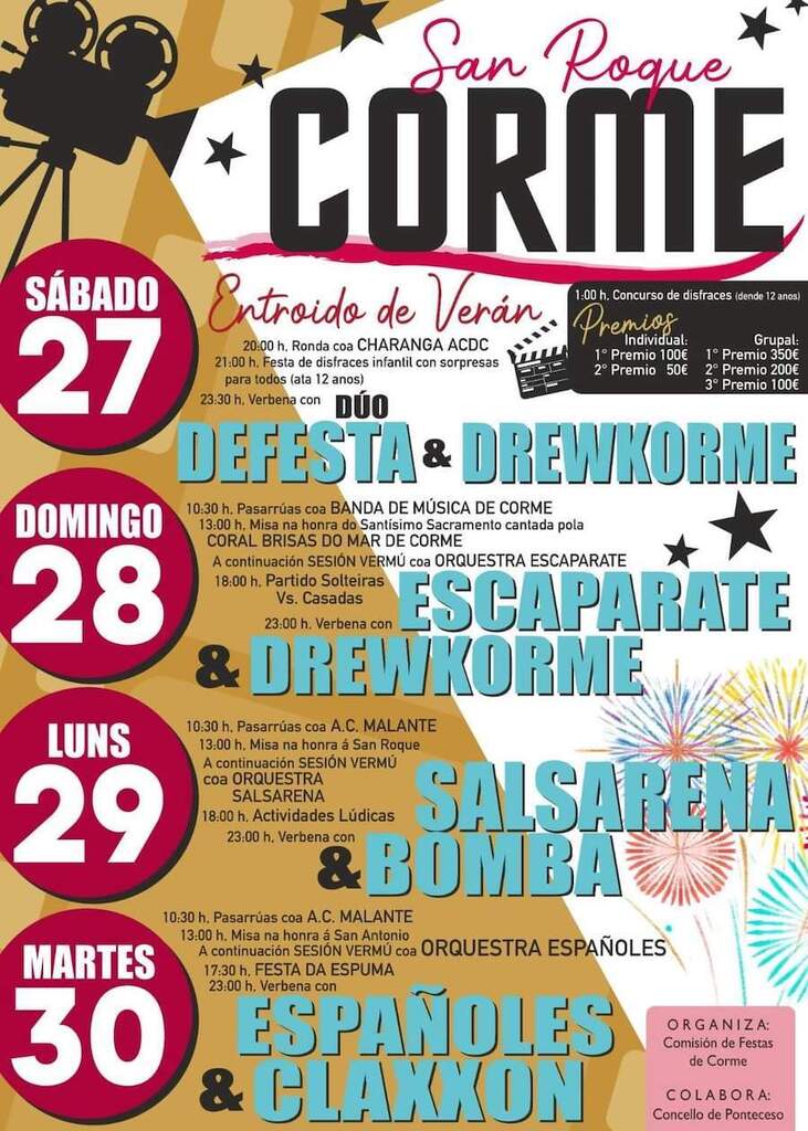 novasdacosta's tweet photo. Corme xa prepara o Entroido de Verán das Festas de San Roque https://t.co/77r0mmnJUJ https://t.co/0ey2HCmsDn
