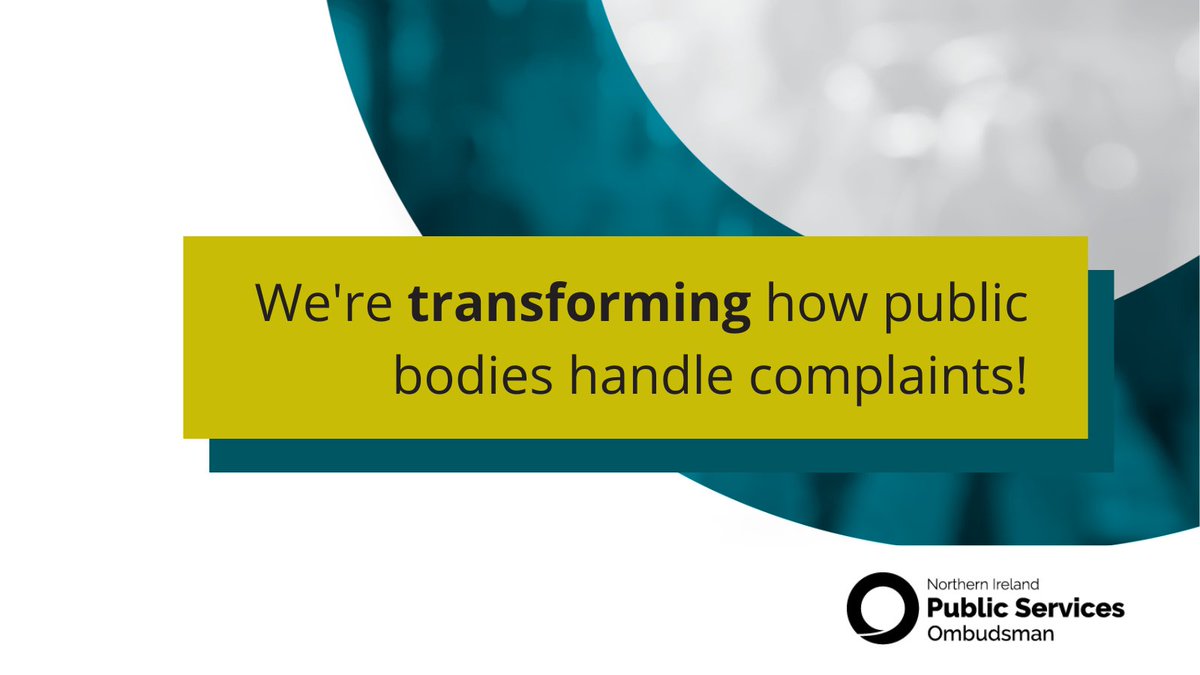 NIPSO_Comms's tweet photo. We're delivering a programme of support to help public bodies to handle #complaints more effectively.
We believe that this will make the process easier and will help complainants to understand what level of service to expect when they make a complaint.
https://t.co/FxBNuw773Q https://t.co/kYKXekETze