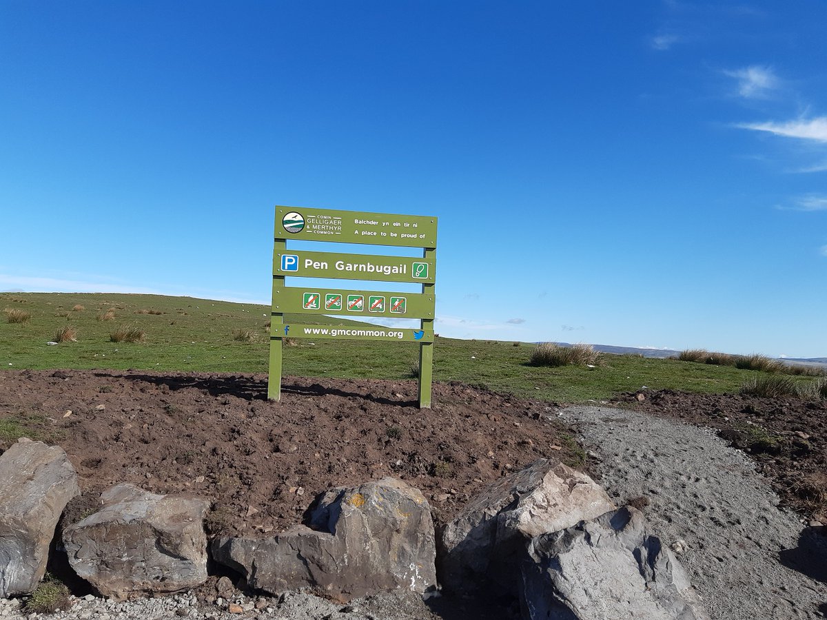 GMCommon's tweet photo. As our work continues to improve the Common, two examples where we've used the Welsh language place names are in two of our latest car park refurbishment sites. Both names along with thousands more can be found here -rcahmw.gov.uk  
#Cymraeg #respectthecommon #keepwalestidy https://t.co/avgTZKplA4