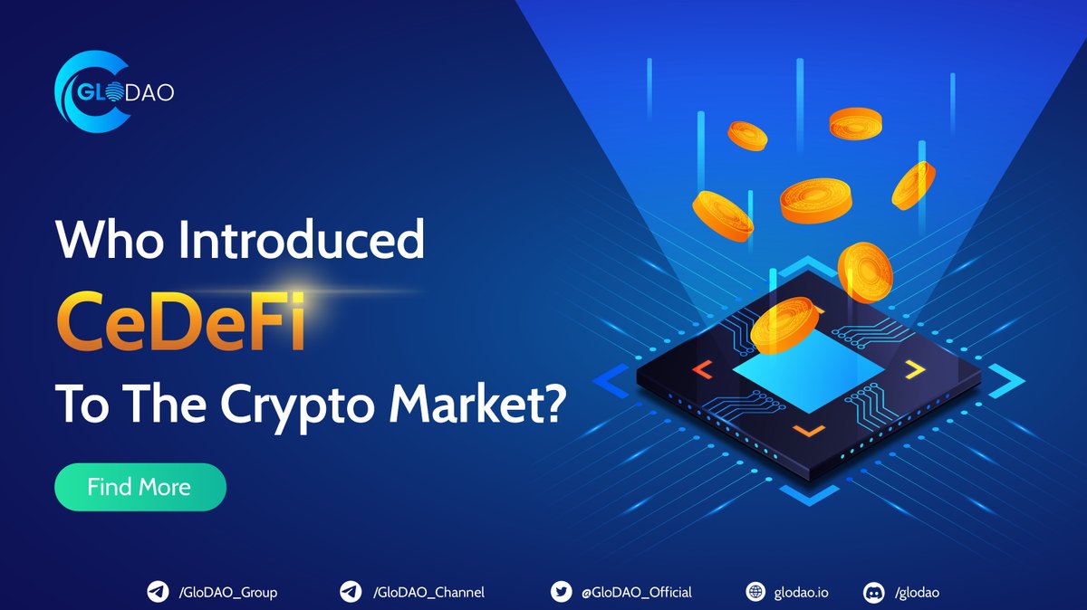 GloDAO_Official's tweet photo. Find out who introduced CeDeFi to the crypto market here 👉 https://t.co/im7KUtAnDZ

#glodao #defi #dao #blockchain https://t.co/GjWGgTmXgA