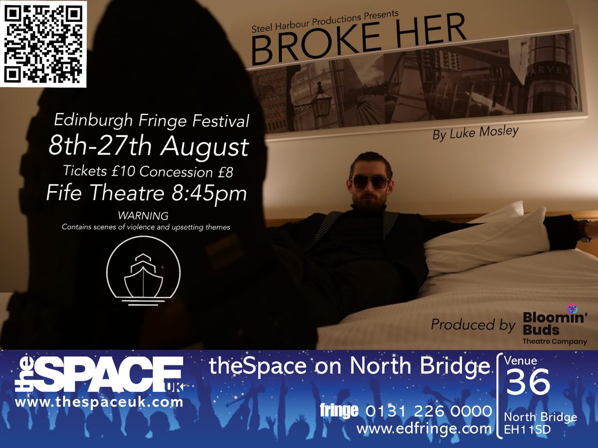 SteelHarbourPro's tweet photo. There's still 5 chances left to watch our suspenseful mystery horror/thriller #brokeher @theSpaceUK on North Bridge venue 36. Don't miss out! Take a look at some of our great reviews! Definitely not a show to be missed! 
#EdFringe22 #EdinburghFringe
https://t.co/JpABxX2lPM https://t.co/fFhUHpPDfj