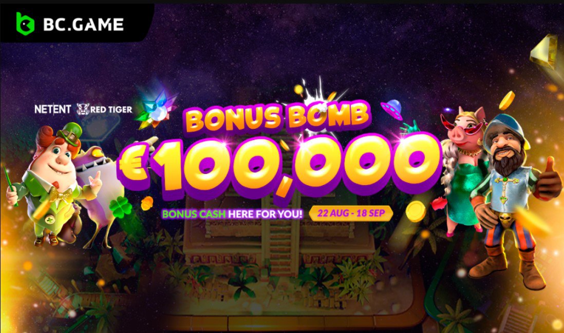 bcgame's tweet photo. 📢Get fired up because https://t.co/75wFXK261p is now live with the Bonus Bomb Promotion by @Evo_global ! There are 4 Rounds and a grand prize pool of €100,000. The Promotion Period is from 22-Aug to 18 Sep. Enter as soon as possible. 

✅More Info : https://t.co/CCZKyIfWtZ https://t.co/sEBJ6S8yEZ