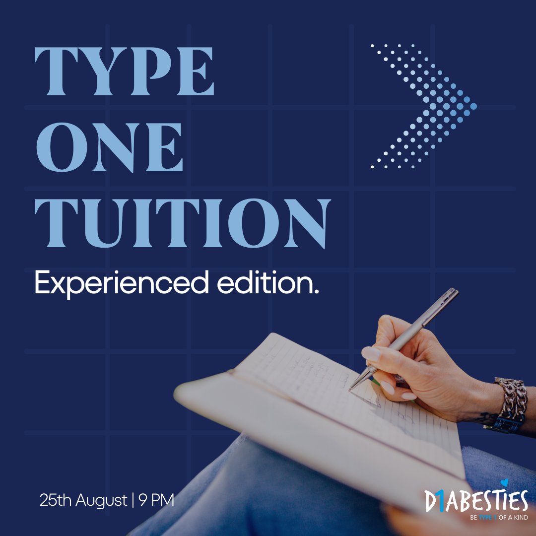 diabesties1's tweet photo. #Type1Tuition: Learn from a team of experts
We strongly believe that the only source of knowledge is experience!
Get all your #T1D related doubts & queries cleared by our experienced panel who have been living with T1D for 20+ years.
Comment below and we will message you the link https://t.co/XtBxkhzCem