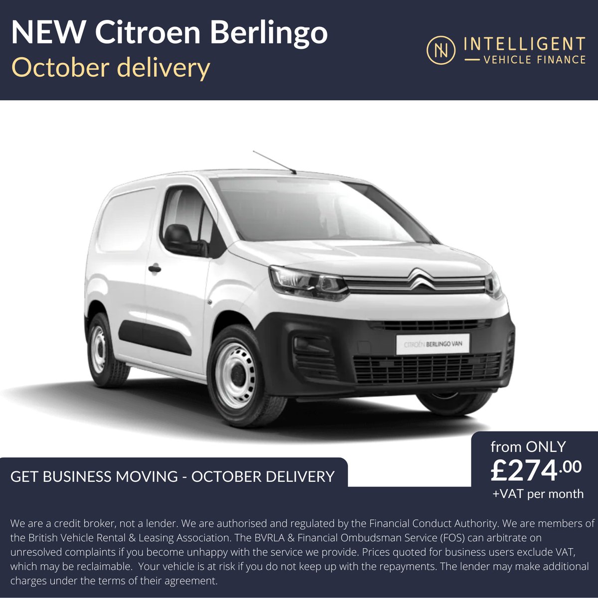 Get business moving with an October delivery of the NEW Citroen Berlingo. 🔥 Get a quote today intelligentvehiclefinance.co.uk/citroen-berlin… #vans #tradesman #plumber #builder #electrician