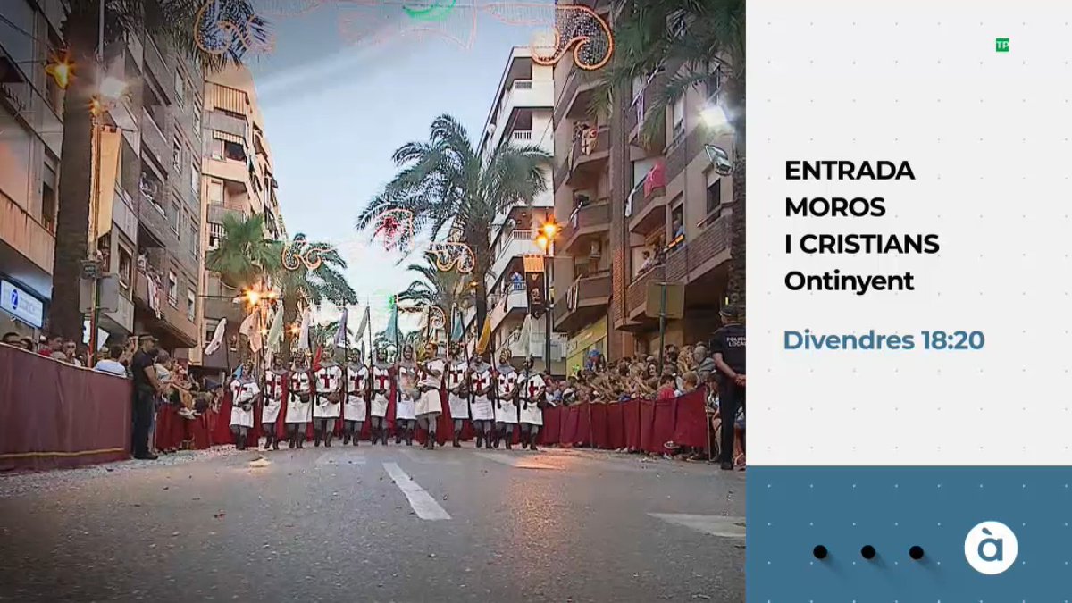 apunt_media's tweet photo. 🎉 Tot el color, la música i la festa en ⚔️ l'entrada de Moros i Cristians d'Ontinyent. #micOnti22

➡️ Divendres a partir de les 18:20 h en la televisió, el web i les apps d'À Punt. https://t.co/eYLeINV7AW