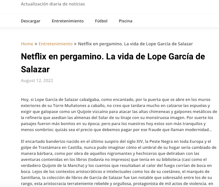 isantossalazar's tweet photo. Desde @elcorreo_com, @ArrietaSanz me advierte de que dos páginas webs malotas (que no citaremos) me han fusilado el artículo dedicado a Lope que ven abajo, manipulando ligeramente el texto, dándolo como anónimo o con firmas inventadas. Añado fotos 🥲😅😟
Cosas del #posmoderno https://t.co/3N3eMVnjCW
