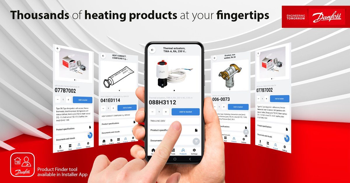 Danfoss_UK's tweet photo. With installation guides, digital tools, and product information, the Installer App makes your job easier. Find out more herehttps://bit.ly/3dbDOCs https://t.co/bFxICI8p8m