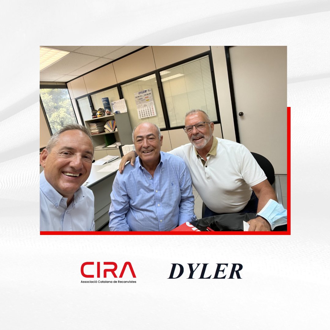 CIRArecanvistes's tweet photo. 👉 Muy contentos de la visita que realizamos a Dyler Representaciones S. L. que se incopora como nuevo socio de CIRA. 

🤝 Gracias por formar parte de la familia de CIRA
.
.
.
#cira #automocion #dylerrepresentaciones #recambistas  #catalunya #unidosmasfuertes 
@Aftermarketing_ https://t.co/FEVcsPq49t