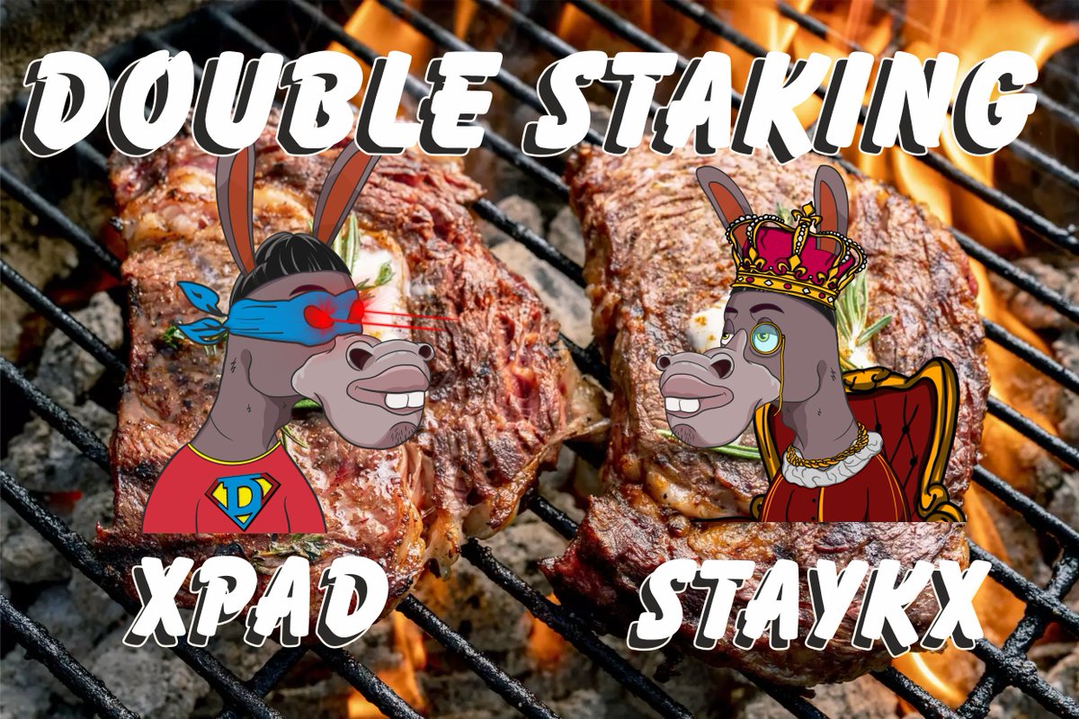 XrDonkey's tweet photo. What happens when you cant decide which staking to use? You dont! You go for both!🥳
Double staking now live!!🎉🎉

🐴Fill your bags and come claim your new roles in discord with extra freebies!

#staking #doublestaking #xpad #StayKing #cryptocurrency #XRPL #wenxls20 https://t.co/xA7lfYPGjT