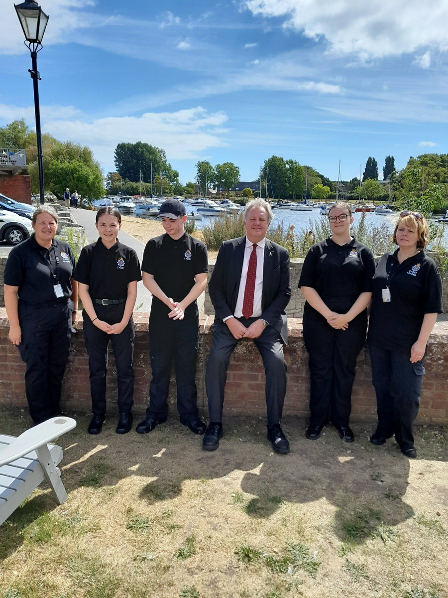 CadetsDorset's tweet photo. This weekend saw Bourne Cadets helping out at the relaunch of Christchurch Harbour Watch @Alyssa_2593 @DCCSamdeReya @PCCDorset @dorsetpolice @NationalVPC @DorsetVOL https://t.co/IBnD8NZAr0