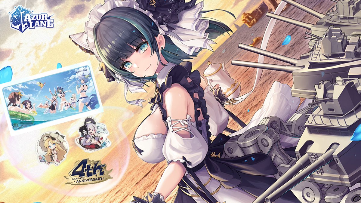 #AzurLane4thAnniv 
🔥Event: Comment below with your favorite character in Azur Lane!
⏰Event Date: 8/23/2022 - 8/29/2022
😍Event Prize: 
1. SOFT BLANKET - 4TH ANNIV ($52)
2. FRIDGE MAGNET SET - 4TH ANNIV ($20)
3. 4TH ANNIVERSARY PIN ($8)