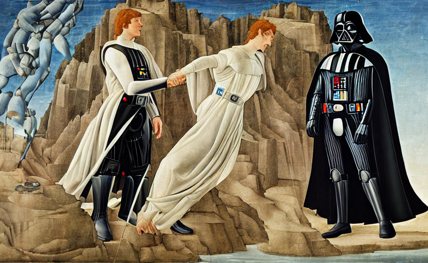 Prompt: "a painting of darth vader by botticelli"
This is gonna be fun, thanks for making this public <a href="/StabilityAI/">Stability AI</a>. #stablediffusion
