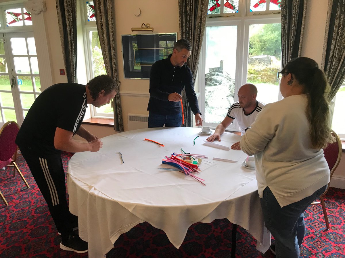 And we are off , our first ever away day , lots of energy in the room and a brilliant guest appearance by our soon to start Cait. #powerofteams #PeopleFirst @Dr_MarkHamilton #TeamHealth #lean now how big are these towers going to be and can they be rebuilt? ?