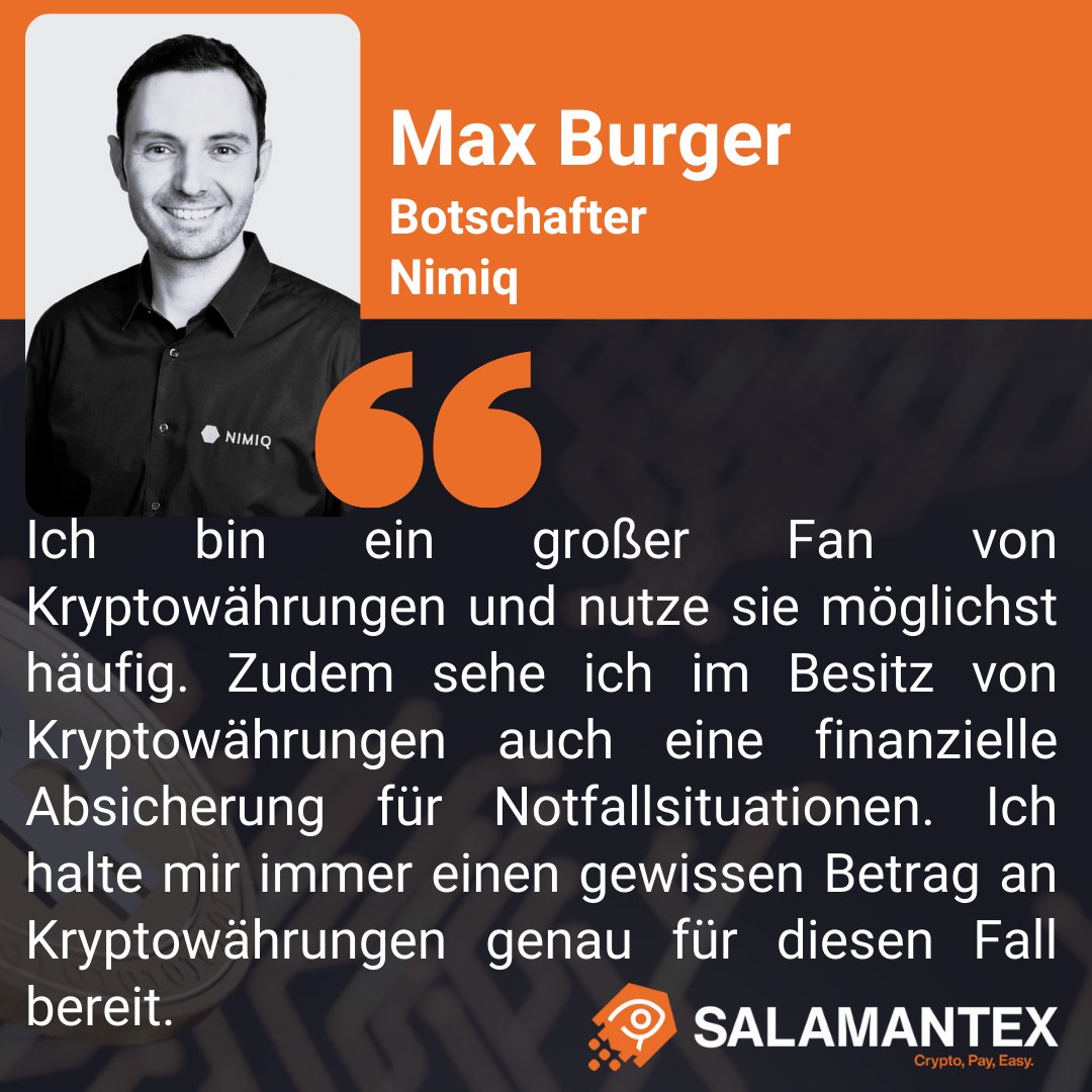 Tipps &amp; Tricks für Neulinge im #Krypto-Investieren - Experten-Tipp 1: "Nutze Bären- und Bullenmärkte um einen gleichbleibenden Betrag an Kryptos für den Notfall bereit zu halten." - Max at <a href="/nimiq/">Nimiq — $NIM 🤝</a> 

📢 #KryptoVerstehen: salamantex.medium.com/tipps-tricks-f…