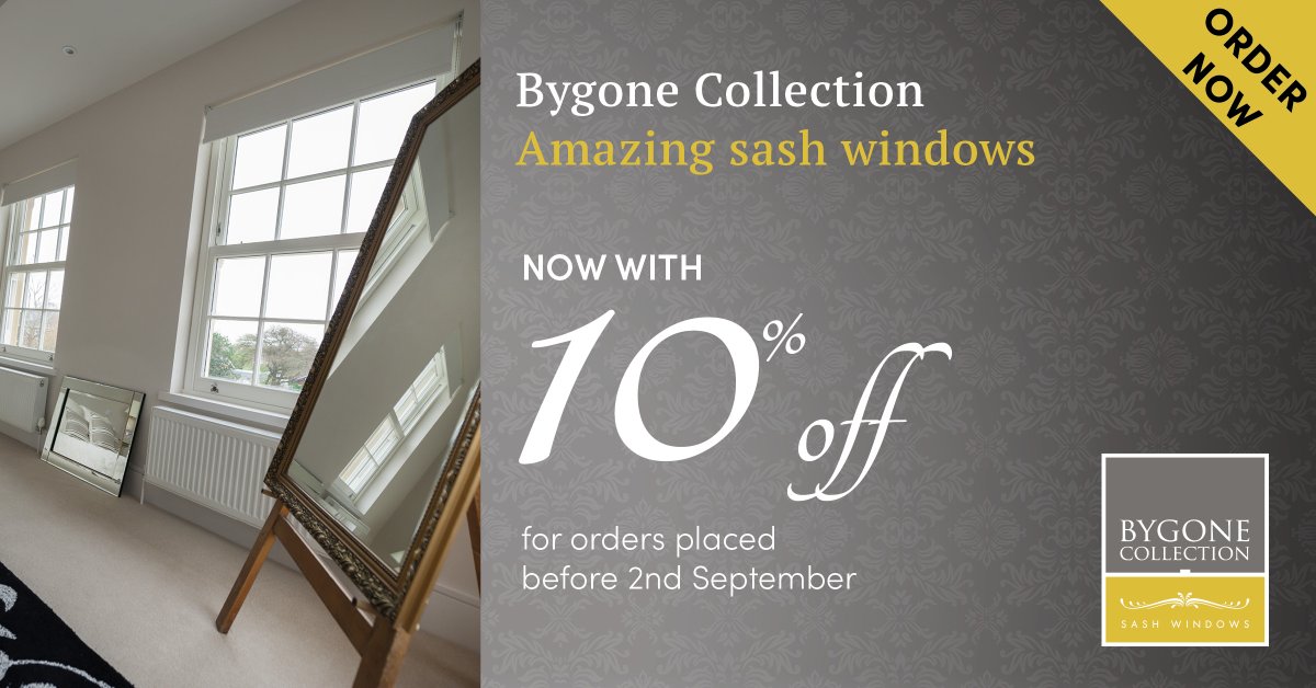 The very best sash windows, with the very best of offers. Take advantage of this amazing offer for orders placed before 2nd September. To find out more and to find your local installer visit zcu.io/SgeI

#discount #sashwindows #windows #masterinstaller