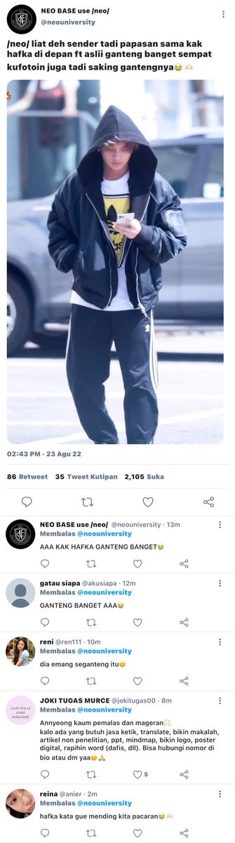 nimeaj13's tweet photo. Joki tugas

-Haechan few tweets au- https://t.co/G9uWjj4Ch9