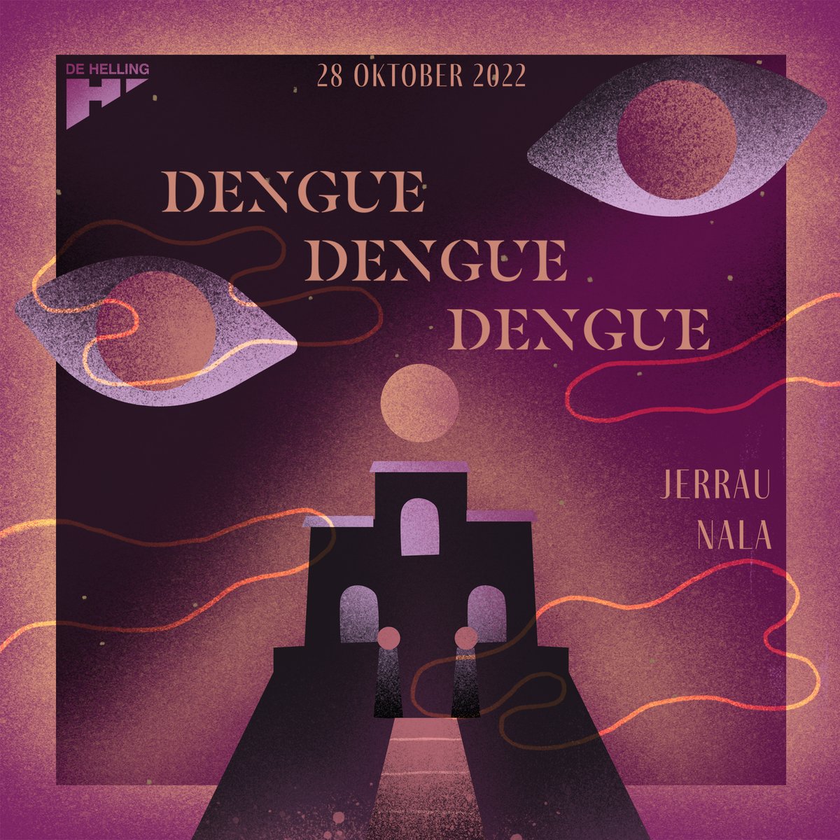 DeHellingNL's tweet photo. Bevestigd: @denguedengued op vrijdag 28 oktober.

Ze maken een mix van traditionele folkloristische ritmes in een elektronisch jasje met tinten van Caribische muziek, zware digitale baslijnen en pittige drums

Support: Jerrau &amp; NALA

Tickets → 
https://t.co/lx7RzPTi01 https://t.co/cv3OmU1HAj