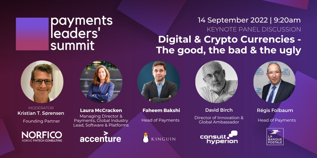 🗓️Mark your calendars, the Payments Leaders' Summit heads to Amsterdam, speakers incl. our very own <a href="/KristianT/">Kristian T. Sorensen</a>, <a href="/dgwbirch/">Dave "Someone you trust is one of us" Birch</a> from <a href="/chyppings/">Consult Hyperion</a>, <a href="/RubiconFinance/">Conny Dorrestijn</a> from <a href="/BANKIFI_global/">BankiFi</a>, @lmccracken05 from <a href="/Accenture/">Accenture</a> &amp; more ⬇️
thetokenizer.io/events/payment…
#Crypto #DigitalAssets #Blockchain