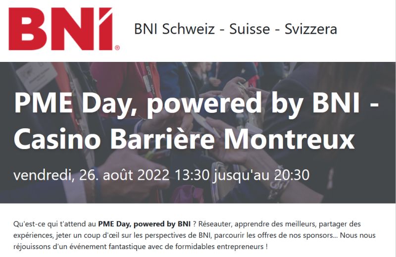 edulcorez's tweet photo. Vendredi c'est "PME-Day" au Casino Barrière Montreux organisé par le BNI Suisse que nous soutenons cette année !

🎬 Un mini studio d'enregistrement mobile sera installé à notre stand afin de gagner l'un de ces 2 prix. https://t.co/sjsf8HZ92O