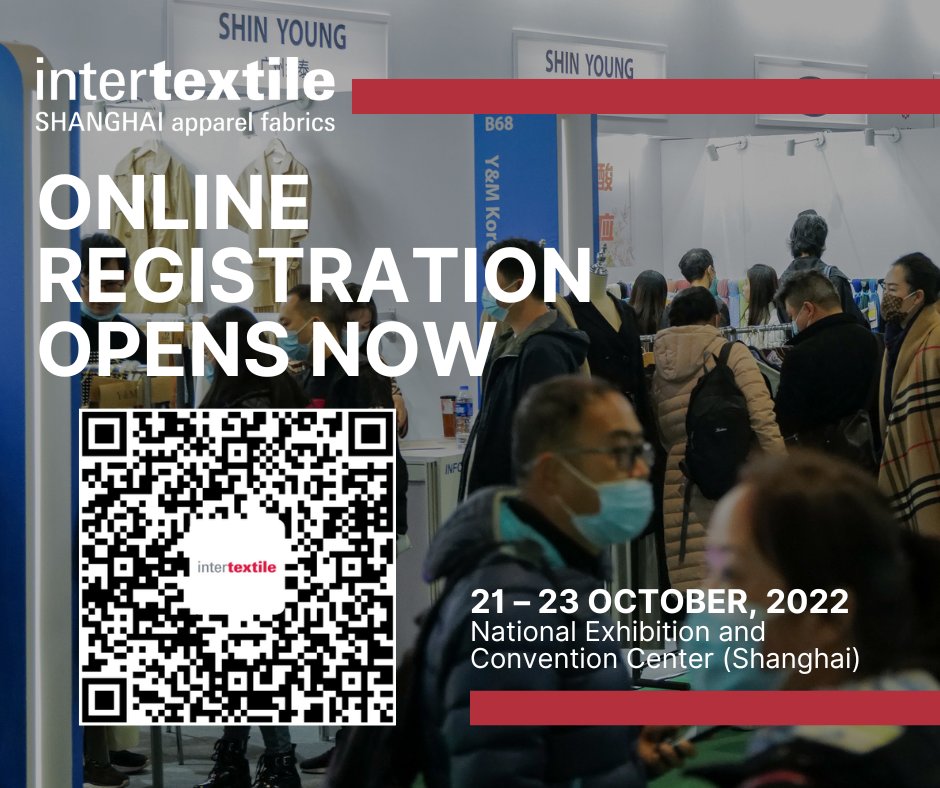 Intertextile's tweet image. Nearly 3,000 exhibitors from 20 countries &amp;amp; regions will be gathered at #IntertextileShanghai this October, join us by pre-registration now! 
 
Click the link below for pre-registration:
sh.intertextileapparel.com
#Intertextile #Intertextileapparel  #apparelfabrics #textilesourcing