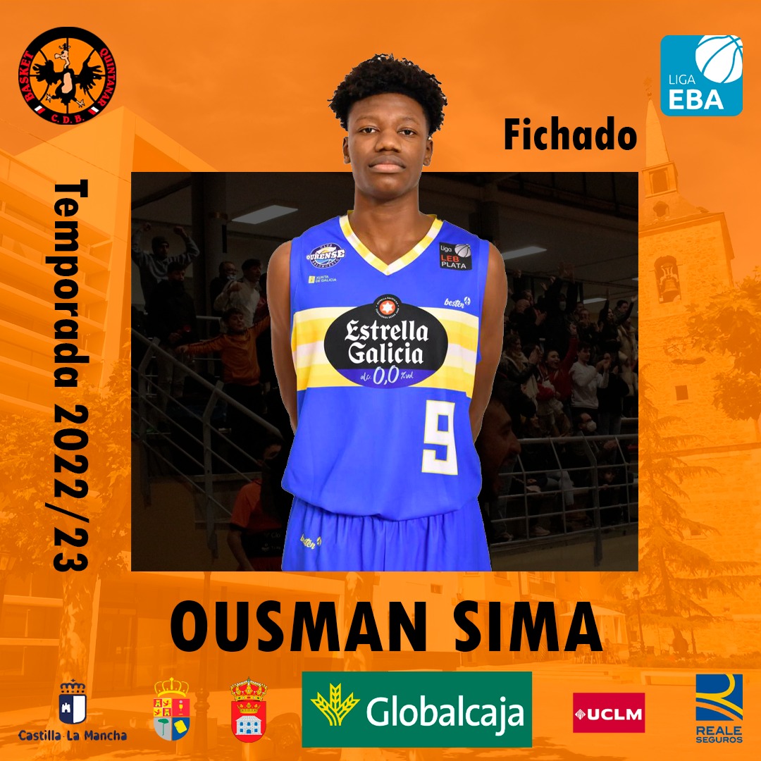 ⚫🟠 FICHAJE 🟠⚫

Ousman Sima se une a nuestro equipo para la temporada 2022/23 

Talento joven y espectáculo para el Ángel Lancho

Bienvenido Ousman 🖤🧡

Gracias a <a href="/MiggyAlvarez/">Miggy Alvarez</a> <a href="/Lassomania/">Juan Lasso</a> y <a href="/RomaiorSports/">RomaiorSports</a> por hacer posible que Ousman juegue en nuestro club

<a href="/SomosGlobalcaja/">Globalcaja</a>