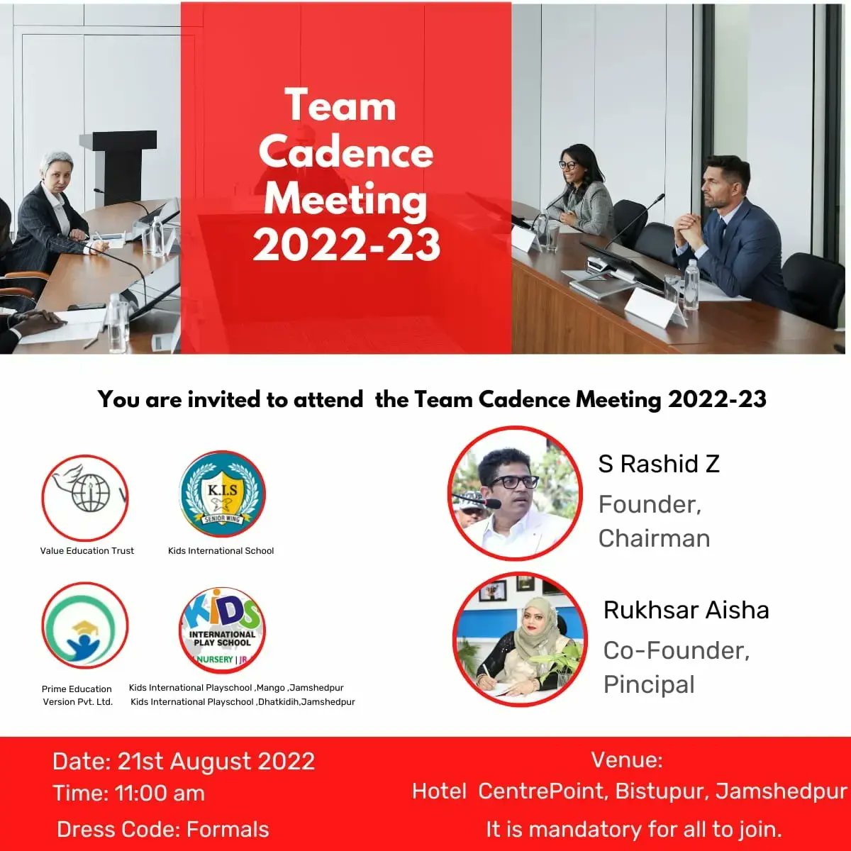 kids_classes's tweet photo. Team Cadence Meeting - 2022

#CadenceMeeting #AdminsMeet #administration #guidance #objectives #goal #www.thekips.in #9031441234 #KidsInternationalPlaySchool #Jamshedpur #KIPS #KIPS@Home #KidsInternationalPlaySchoolonlineclasses #online_classes #internationalcurriculum https://t.co/bqv6VaCJdz