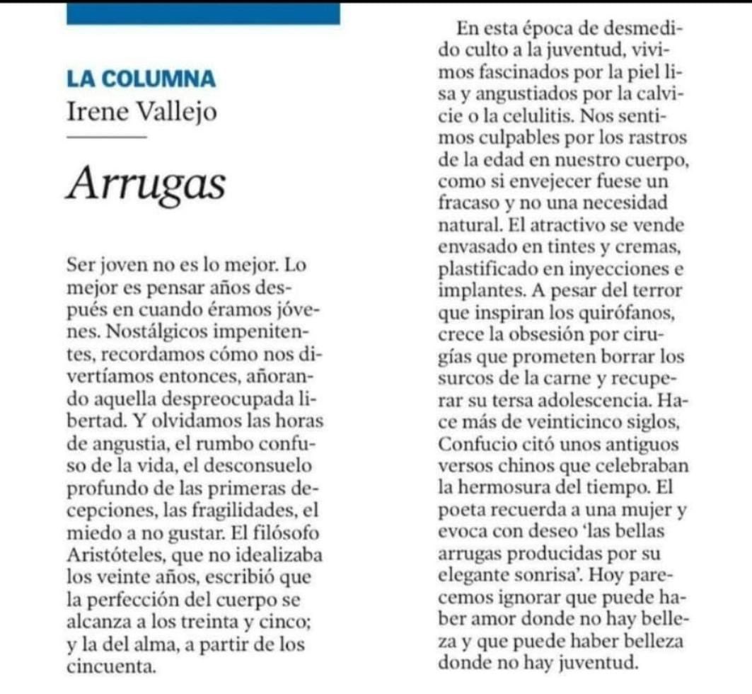 almudenavigil's tweet photo. Llegaron los temidos 40 y no se me ocurre mejor reflexión que esta maravilla de @irenevalmore 👇🏼 https://t.co/8MaYp4bHcP
