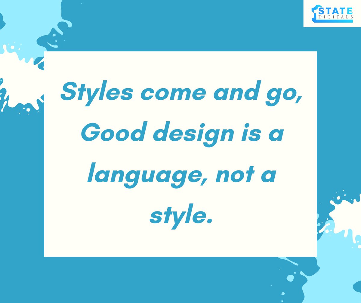1state_digitals's tweet photo. “Styles come and go. Good design is a language, not a style.” Need a website for your business? visit https://t.co/4vb6AwqbvB
#WWERaw #TheBachelorette  #Edge  #Theory  #Monty  #webdesign #webdesigner #webdeveloper #uidesign #uiux #uiuxdesign #seo #wordpress #Jets #Pujols #Falcons https://t.co/sACAhDGXto