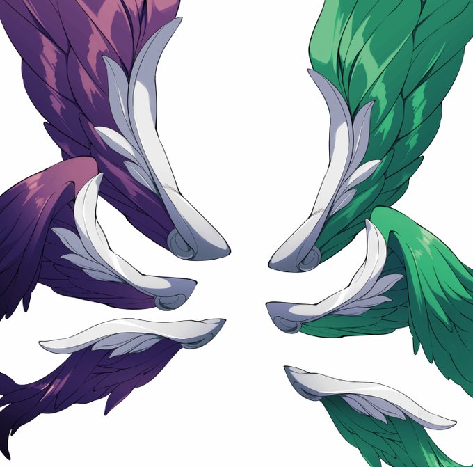 依頼主が羽にこだわりがあることがわかったのでガブちゃんの羽ディテール描き直したんですけど超かっこいい!
何かどこかもうひと押しほしいぞ… 