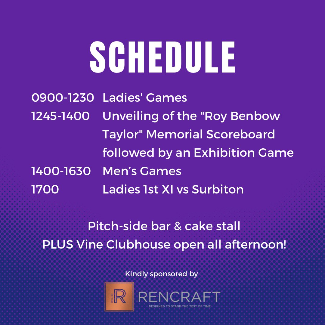 Club Day is just around the corner and there is still time to sign up! ☑️

Don’t miss out on a day packed full of hockey related fun! 🏑

There’s a pitch-side bar and cake stall, PLUS the clubhouse will be open all afternoon! 😁

#clubday #hockey 
#womenshockey #menshockey