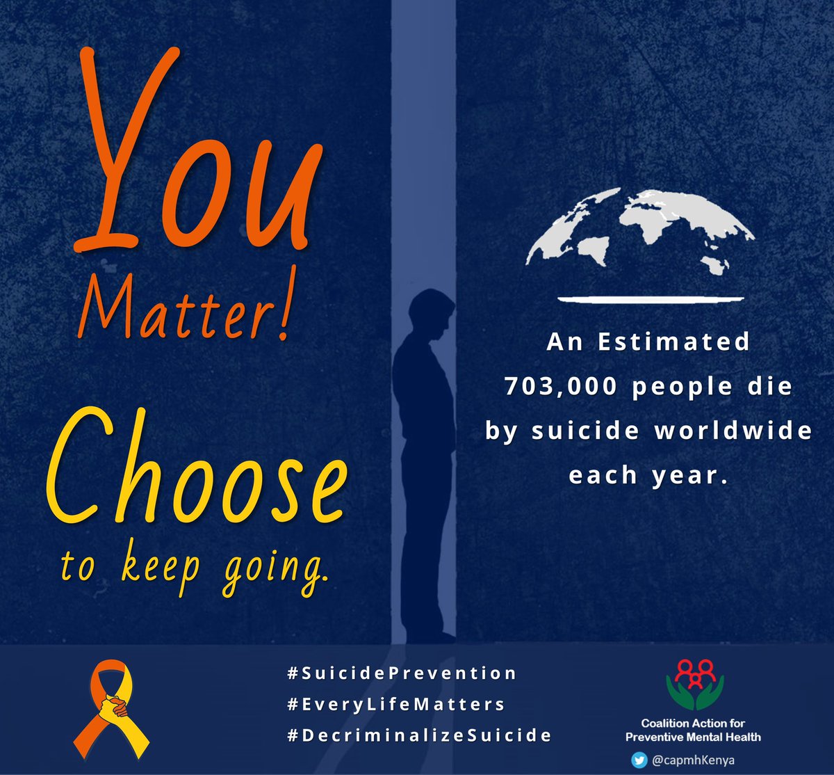 September is Suicide Awareness Month, something is in the works to mark this important month, stay tuned! @capmhkenya 
#SuicidePrevention #DecriminalizeSuicide #EveryLifeMatters