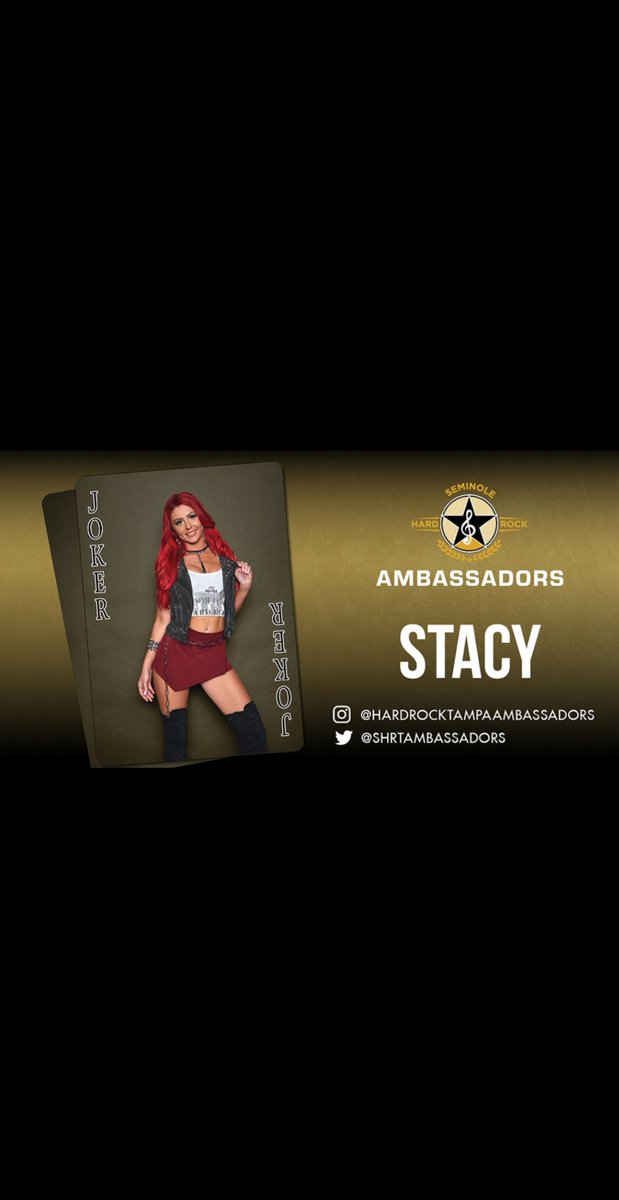 stac_red's tweet photo. Officially ON SALE! Make sure you purchase your deck of cards at @SHRTampa to support your fellow @SHRTAmbassadors! All proceeds benefit @HumaneTampaBay❤️ doesn't get better than this! 🤘🖤🃏
#savetheanimals #ambassador #hardrocktampa #joker https://t.co/gDqKhkCK71