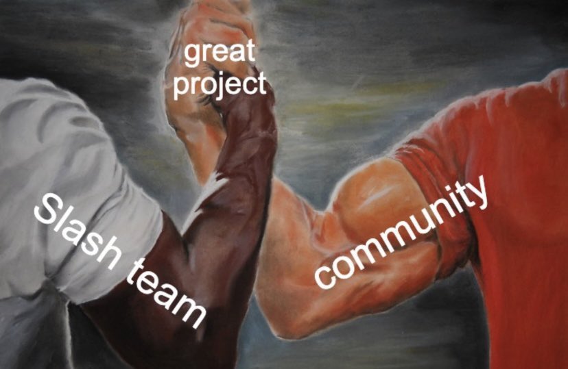 @ All #Web3 builders:

Let’s build the strong community with <a href="/SlashWeb3/">Slash Vision Labs</a> 🦾

Join us: discord.gg/fczwCHh5N9