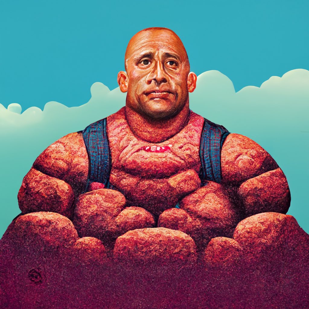 agentsoftheuni's tweet photo. Dwayne ��The Rock” Johnson 

                                                                  #Aiart #art #oilpainting #art #artist #love #drawing #photography #artwork #painting #fashion #artistsoninstagram #beautiful #illustration #digitalart #design #photo #sketch #style https://t.co/7hkrnCKMAV