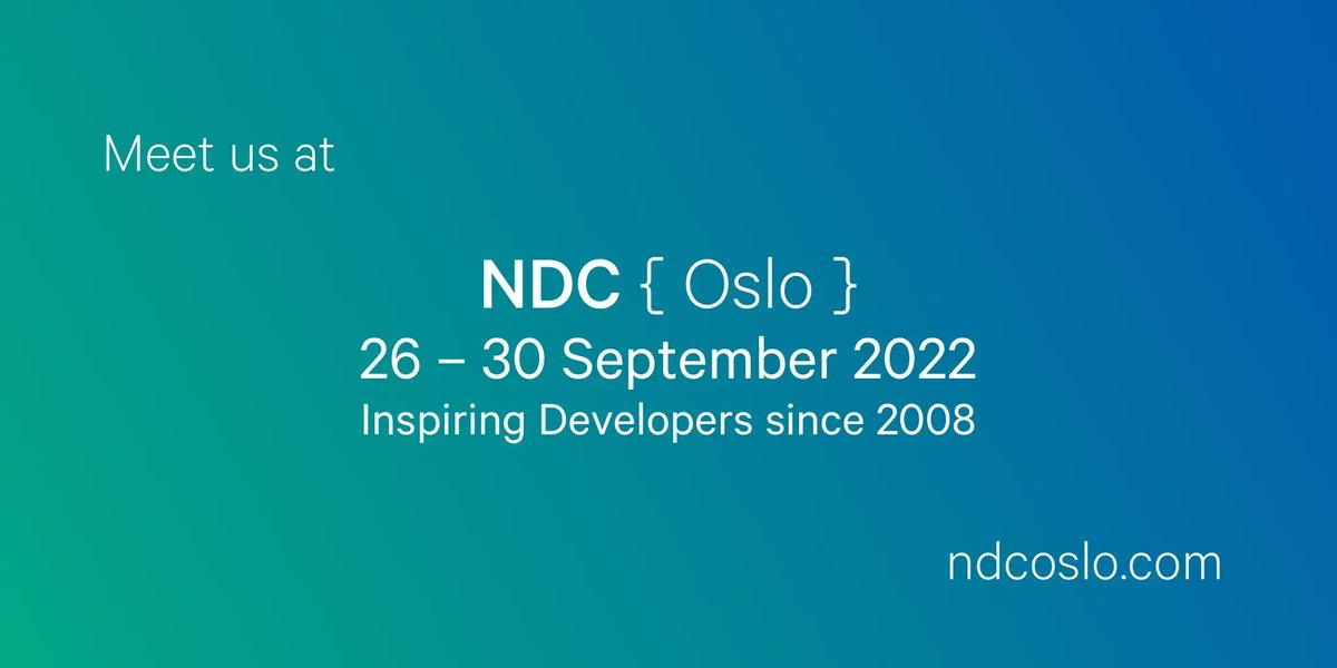 We're looking forward to catching up with customers and friends at NDC Oslo this year; we hope you'll come by the Seq booth and say hello!