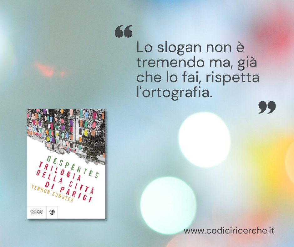 “È un ritratto generazionale che si rivolge a chi sente un'appartenenza, un’attrazione verso la dimensione di gruppo o sente di occuparsene.” David consiglia di leggere Trilogia della città di Parigi. Vernon Subutex di Virginie Despentes, <a href="/libribompiani/">Bompiani</a> (2019)