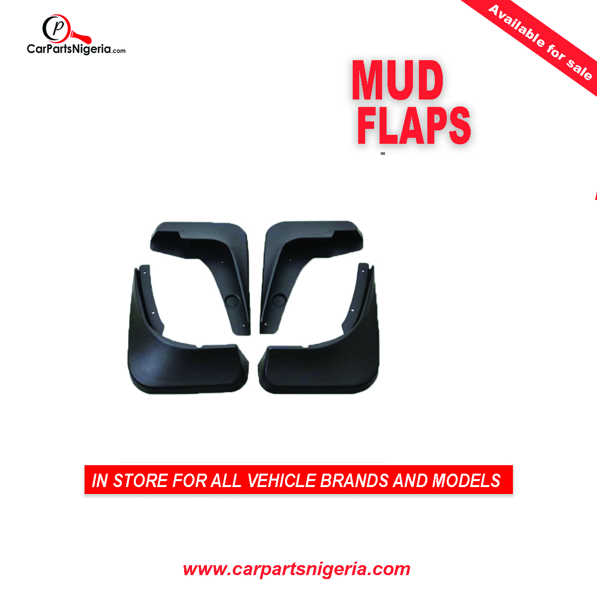 NGCarParts's tweet photo. You can purchase mudflaps for your car to protect your vehicle. Visit https://t.co/ykCTULjHFe or call 09099995678 to order now
#mudflap #mudguard #tyres #carparts #autoparts #carpartsale #autopartsale #CarPartsNigeria #autoparts https://t.co/R0CwMGfP9G