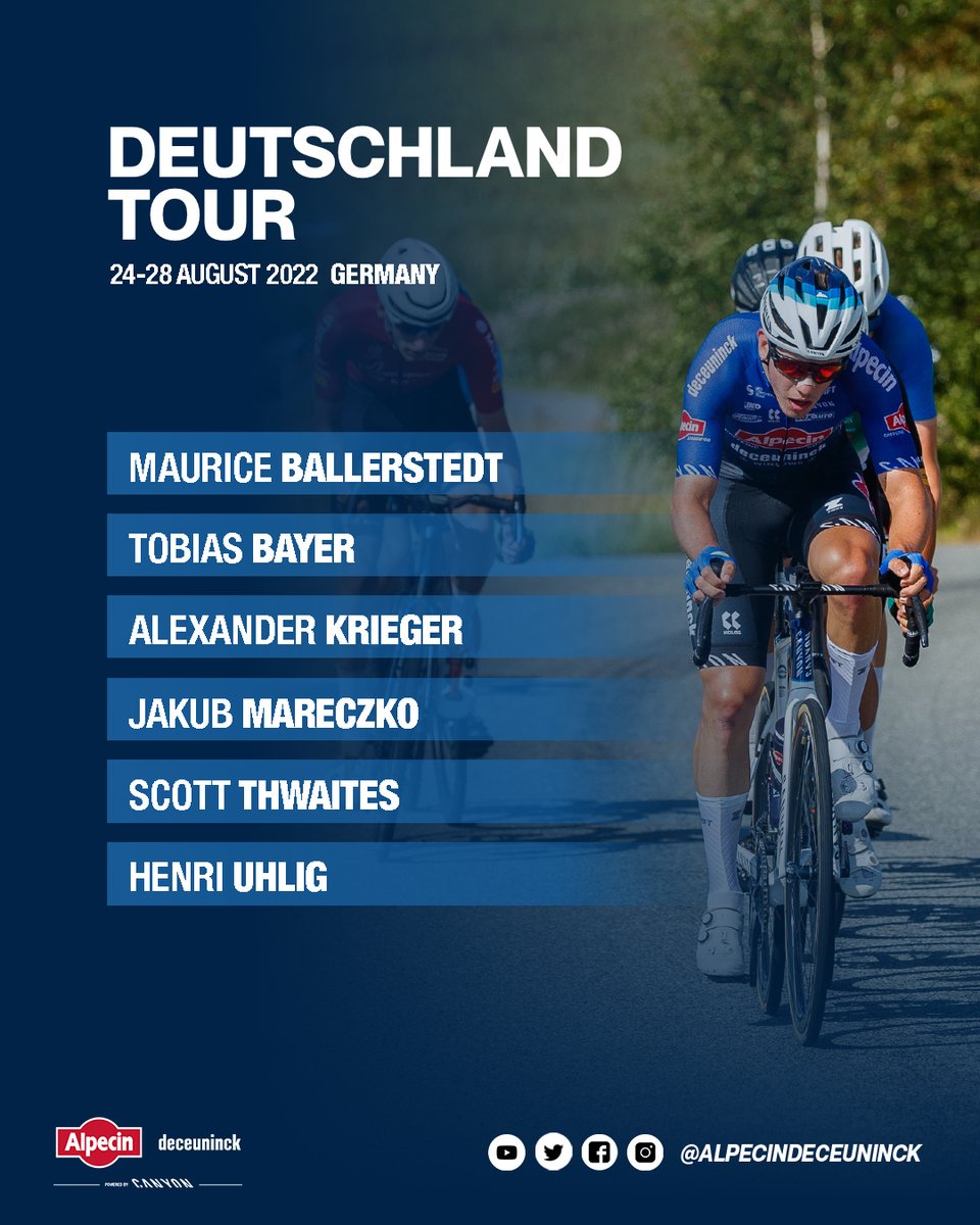 🇩🇪 #DeutschlandTour

We have arrived in Germany for <a href="/DeineTour/">Lidl Deutschland Tour</a>, which starts tomorrow with a short prologue in Weimar. 

Have a look at our lineup for the race! ⤵️