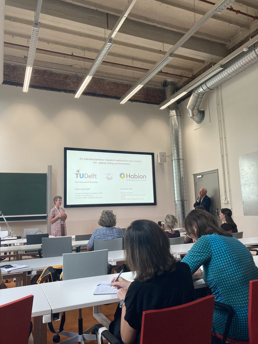 How do elderly in need of care live now? Birgit Jürgenhake and Peter Boerenfijn <a href="/Habion/">Habion</a> addressing the gap between the home and the nursing home for attractive #dwellingdesign that #seniors want to move to.