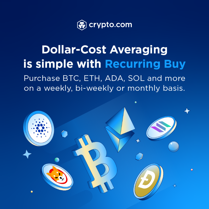 cryptocom's tweet photo. 🔥 Dollar-Cost Averaging with Recurring Buy at anytime you want
✅  Join 50M+ users trading 250+ cryptocurrencies with the world's most popular crypto platform
🚀 With a minimum of $15 USD worth of crypto
📱 Get Cryptocom App Now