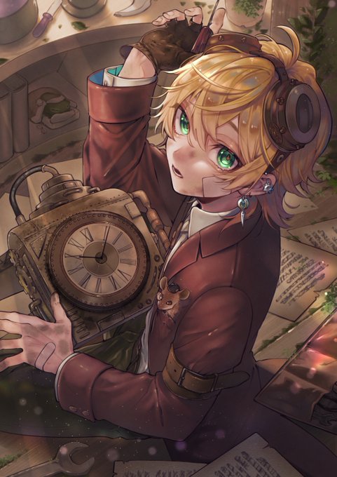 「blonde hair gears」 illustration images(Latest)