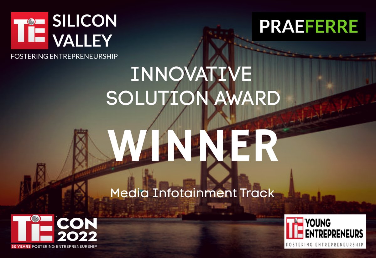 praeferre's tweet image. We CAN&apos;T KEEP IT CALM!!!! 🎉

WE WON ! Last week we won the @tiesiliconvalley innovative solution award. Being recognised by TiE is a proud moment for all of us @praeferre.

@tieuknorth @EntrepMCR 

#cybersecurity #privacybydesign #digitalprivacy #infosec

sv.tie.org