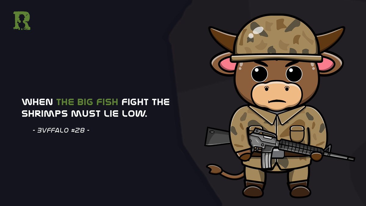 PlayRiskR's tweet photo. When the big fish fight, the shrimps must lie low🦐

Ain't got no shrimps in our |RR| army comrades🪖 

#NFT #DeFi #NFTcommunity #NFTs #Solana #SolanaNFT https://t.co/tvhlTvGLk6