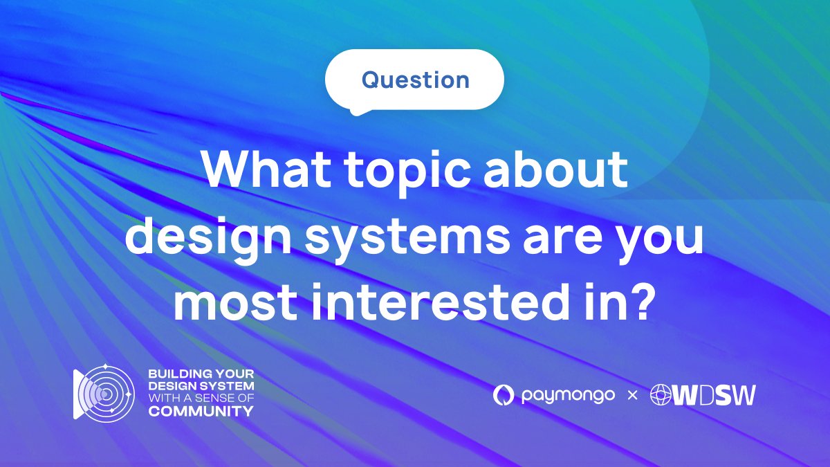 Calling all Design System designers, developers, and advocates 📣 

Got questions that you might want to be answered by experts? 👇🏼