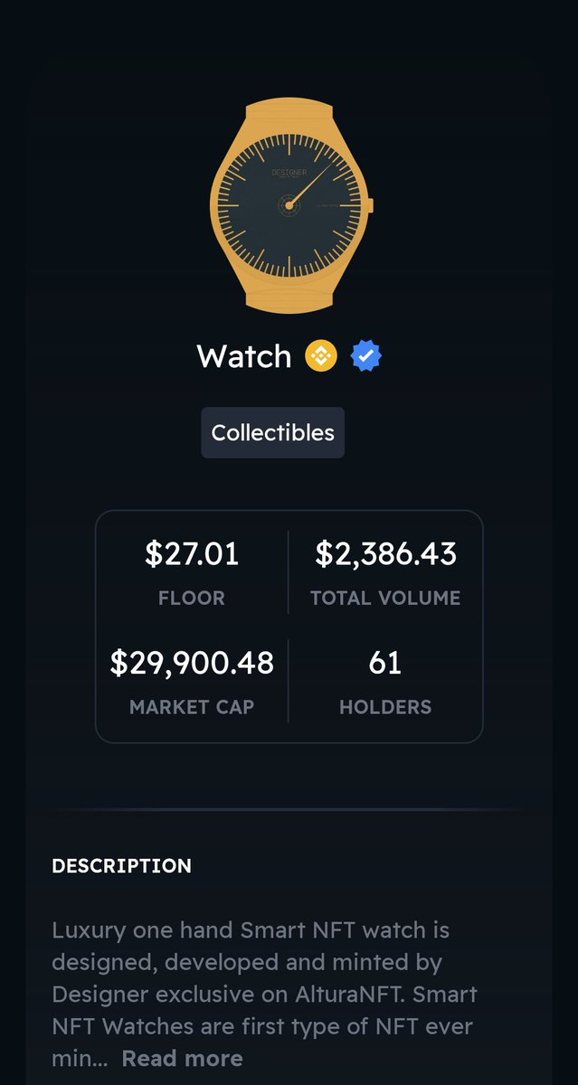 AlturaDesigner's tweet photo. Have you heard about the Smart NFT Watch?

https://t.co/jnxDlRRQhw

#nft #smartnft #nfts #altura #alturanft @AlturaNFT #NFTartist https://t.co/AUMuSOkDZF