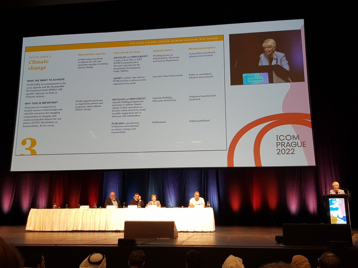 peinadormarta's tweet photo. Nuevo #PlanEstrategico del @IcomOfficiel en @IcomGC #ICOMPrague2022
- Cambio y retos comunes de los #museos
- Ser + transparente y collaborativo
- Mejorar #governanza #comunicación externa/interna #diversidad
- Ser + Digital
- Financiación sostenible
- Afrontar #CambioClimático https://t.co/AFgFF9r4ts