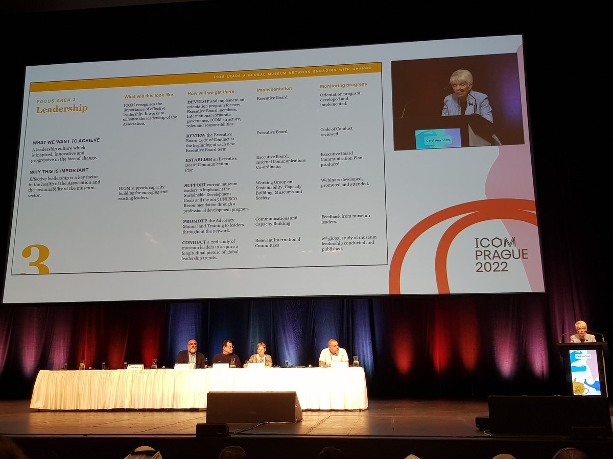peinadormarta's tweet photo. Nuevo #PlanEstrategico del @IcomOfficiel en @IcomGC #ICOMPrague2022
- Cambio y retos comunes de los #museos
- Ser + transparente y collaborativo
- Mejorar #governanza #comunicación externa/interna #diversidad
- Ser + Digital
- Financiación sostenible
- Afrontar #CambioClimático https://t.co/AFgFF9r4ts