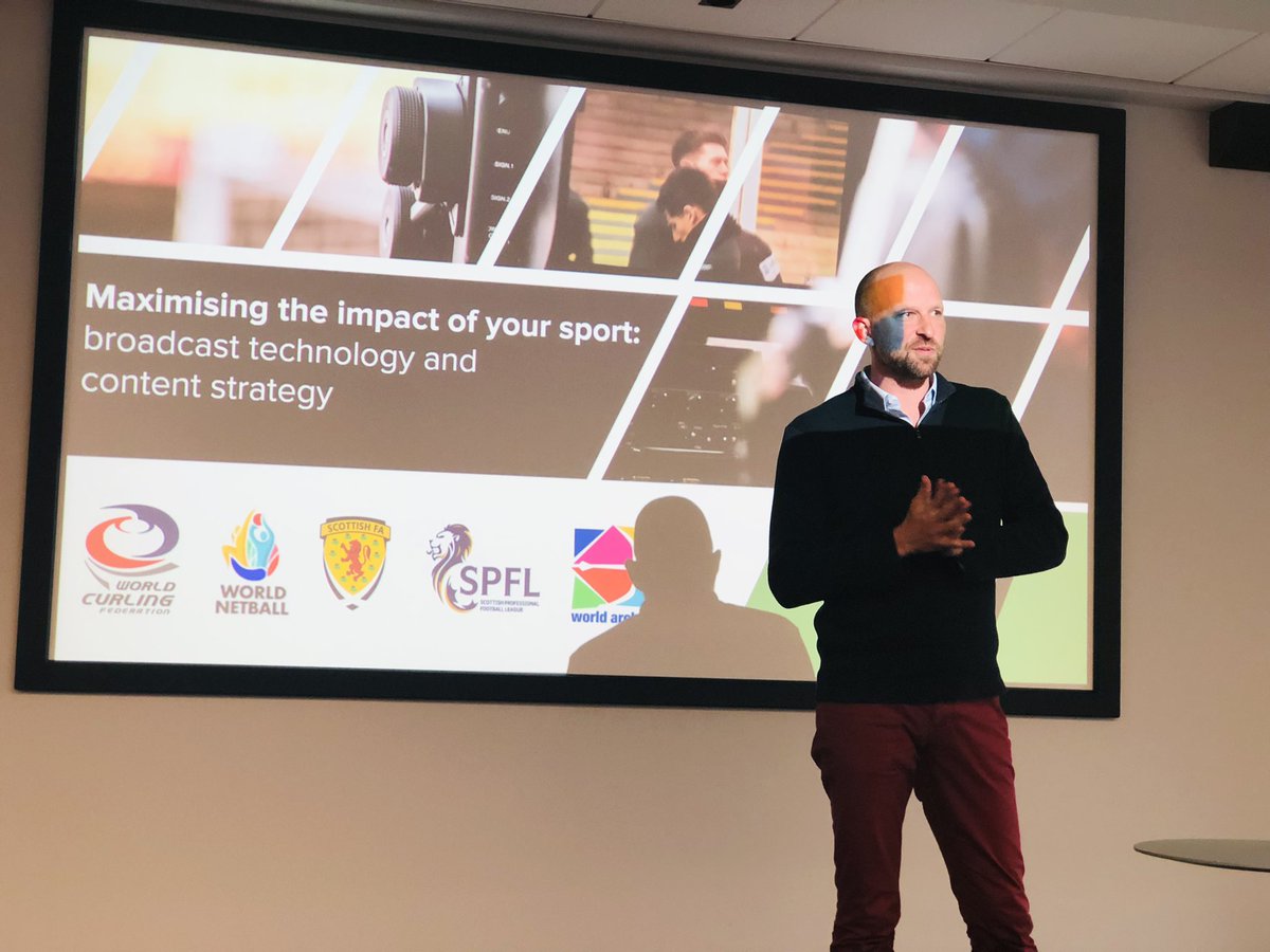 ScotWomenSport's tweet photo. We hear now from founder and CEO of @QTV_Sports @QTVjack #JackMcGill on the importance of content, strategy and using this effectively for your business. Great to have you back with us, Jack!
#technologyandsport #tech #sport #SWIS ππ https://t.co/BvqJsLecPV