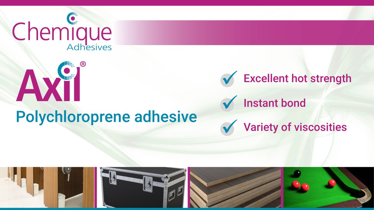 Polychloroprene also known as neoprene or contact adhesive, is an ideal solution for applications where an instant bond is required.

Suitable for many substrates including laminated plastics, pu foam, rubber, leather, wood &amp; metal.

👉 bit.ly/3AG9b1h

#adhesives #ukmfg