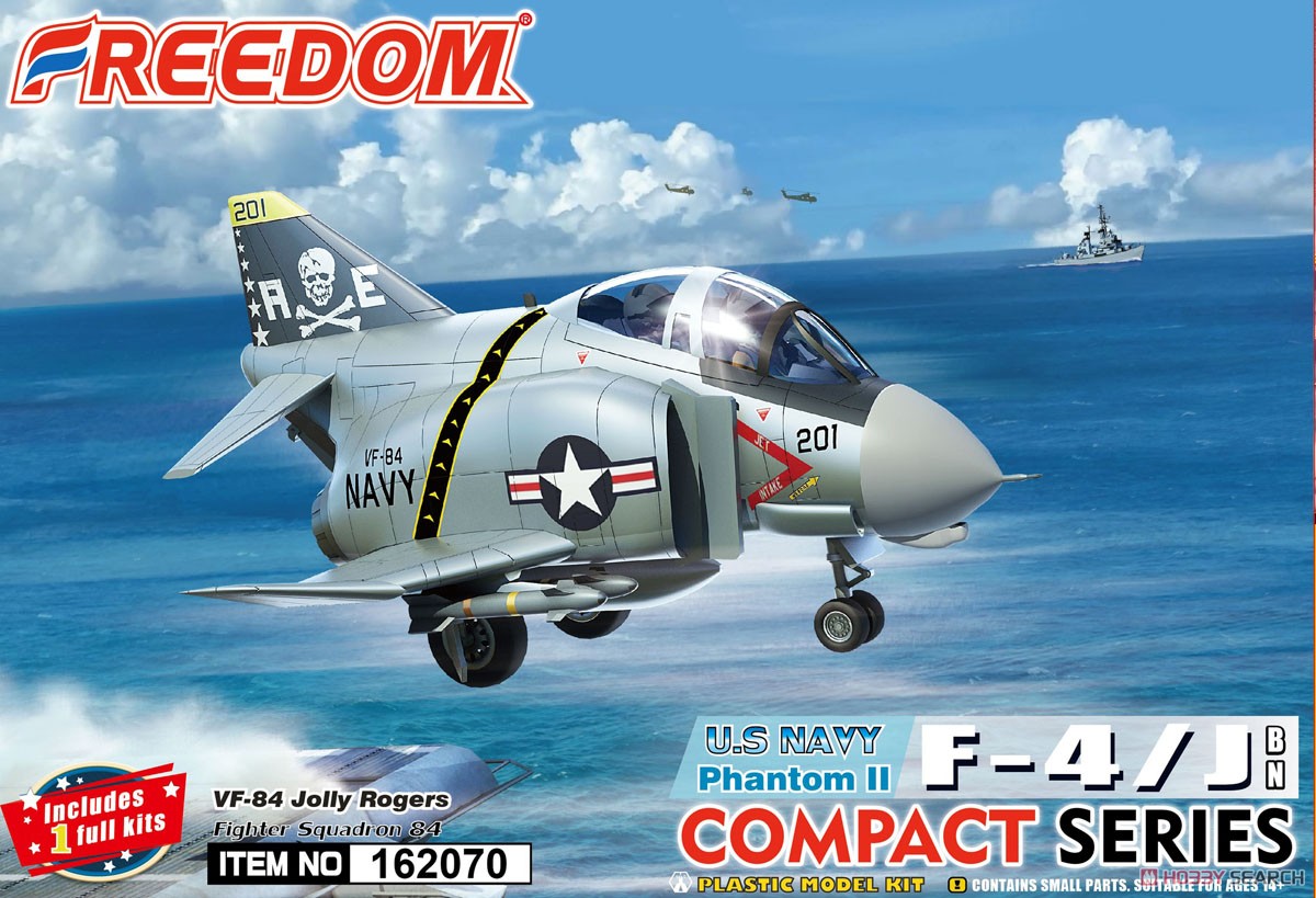 hobbysearch_mm's tweet photo. 【入荷】Freedom(フリーダムモデルキット)より、コンパクトシリーズ
F-4J ファントムII 米海軍 「VF-84 ジョリーロジャーズ」
F-4E ファントムII 米空軍 ベトナム戦争初期
入荷です！→ https://t.co/NU3csv1rgX
#プラモデル #プラモ #F4ファントム #F4Phatom #Plastickits #Plasticmodel #Scalemodels https://t.co/VWiDhNa9vZ